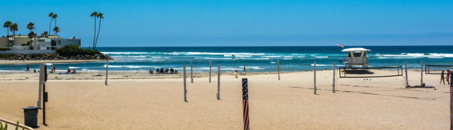 Beach along Camino del Mar, Solana Beach